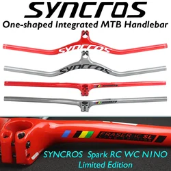 SYNCROS carbon handlebar RC WC N1NO Limited Edition Bicycle -8/-17/-25 degree One-shaped Integrated Handlebar MTB Bike Parts