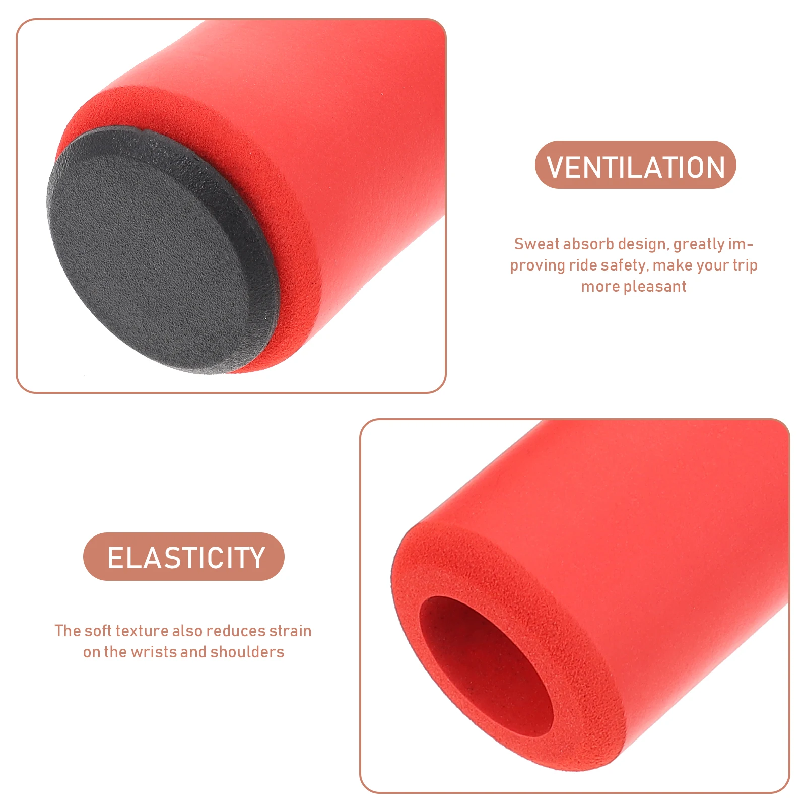 

4 Pairs Bicycle Handlebar Grips Colorful Waterproof Silicone Covers Anti-slip Durable Lightweight Portable Bike Accessories