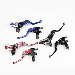 22mmMotorcycle Brake Master Cylinder Hydraulic Clutch Lever Adjustment Brake Clutch Handle for 50cc-300cc Sport Bike Street Bike