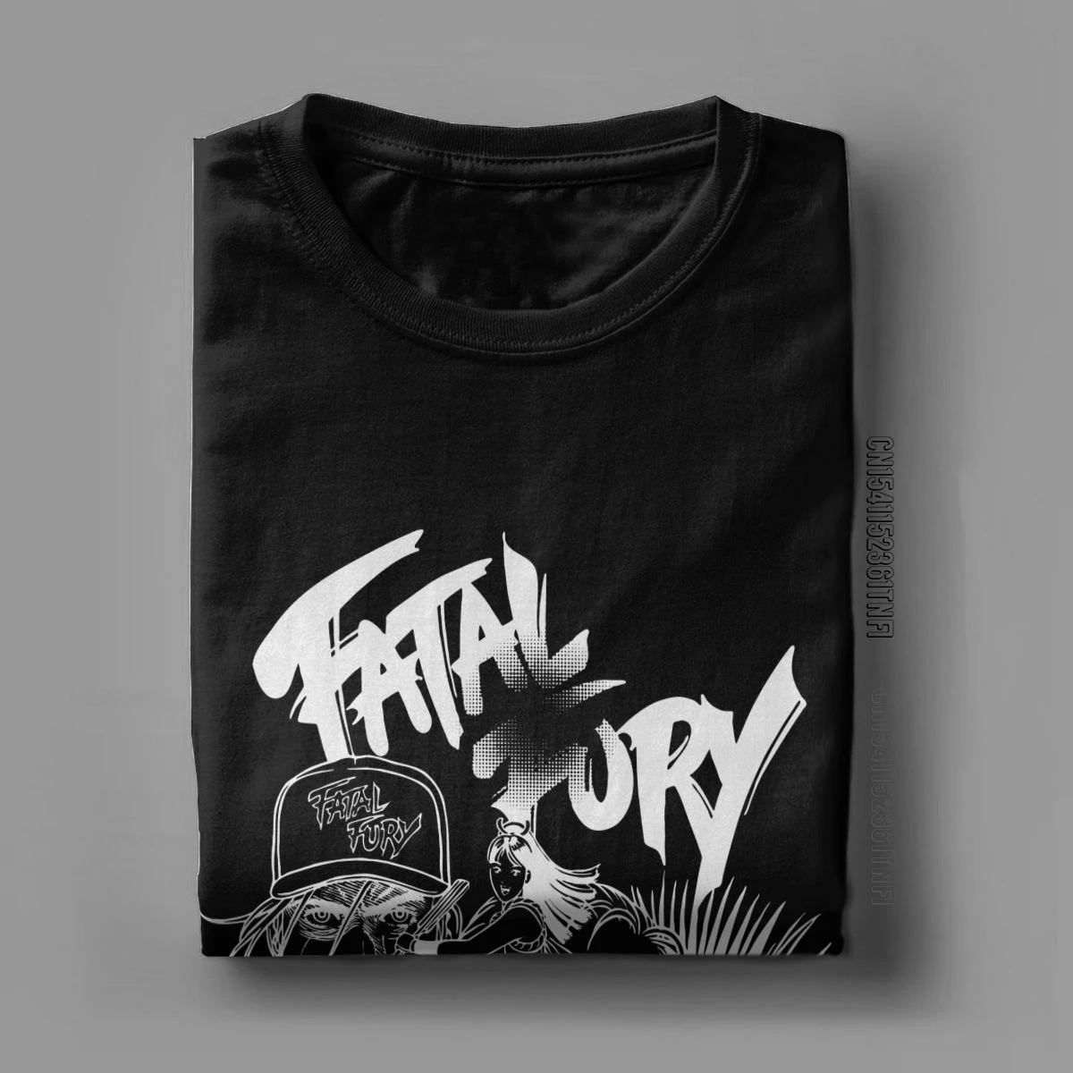 Leisure Fatal Fury King Of Fighters T-Shirts Men Crew Neck 100% Cotton T Shirt Classic Short Sleeve Tees Gift Idea Clothes