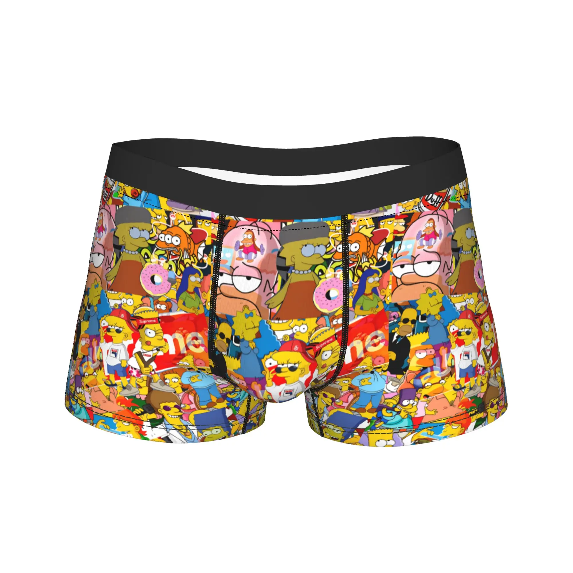 

Funny S-Simpsons Family Cartoon Characters Underwear Men's Underpants Printing Comfortable Boxer Shorts Trenky Shorts Briefs