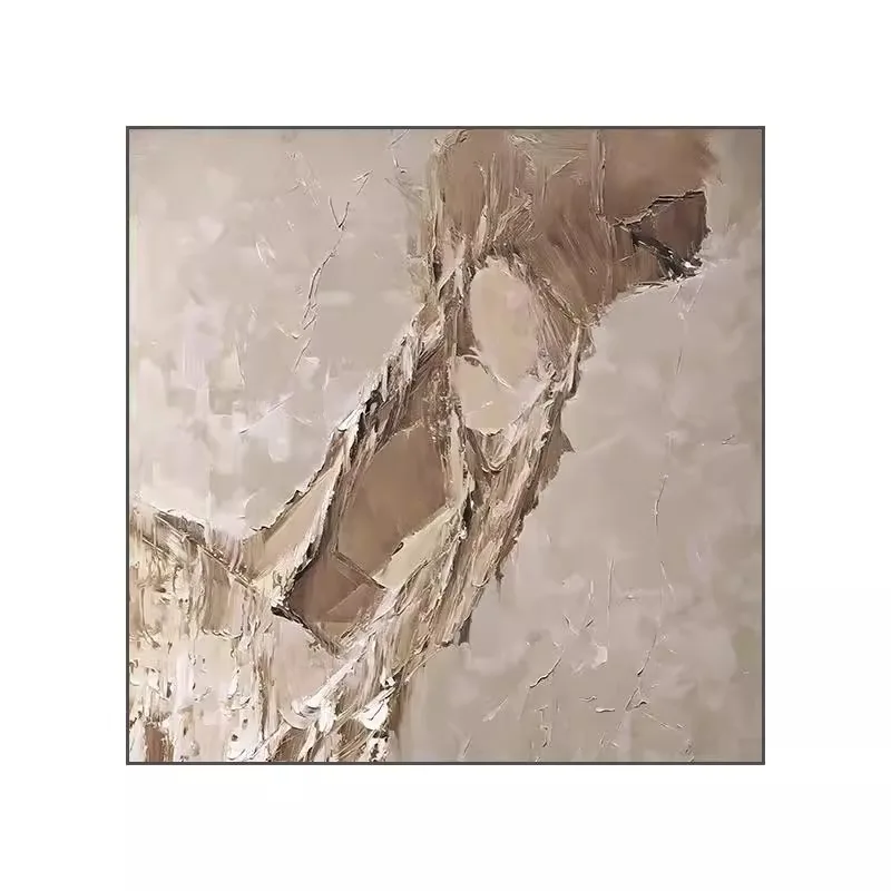 

Decoration brown abstract art villa hotel hanging paintings