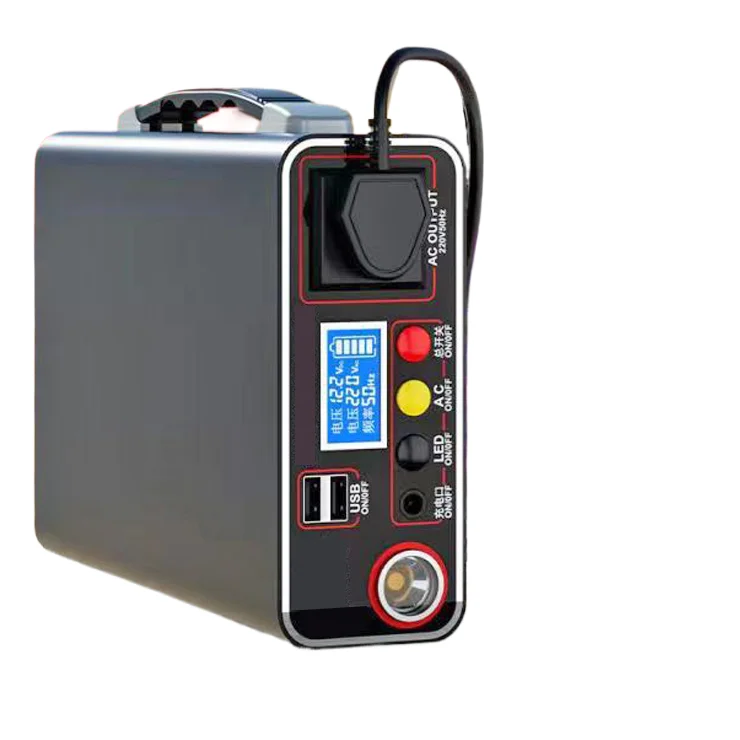 300W High Efficiency Portable Solar Generator Pure Sine Wave Lithium Battery Outdoor Camping Household Backup Power Supply