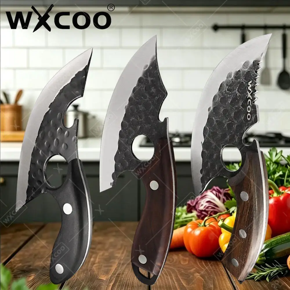 WXCOO Meat Cutting Knife Kitchen Professional Boning Knife for Fish Stainless Steel Barbecue Butcher Knife Kitchen Accessories