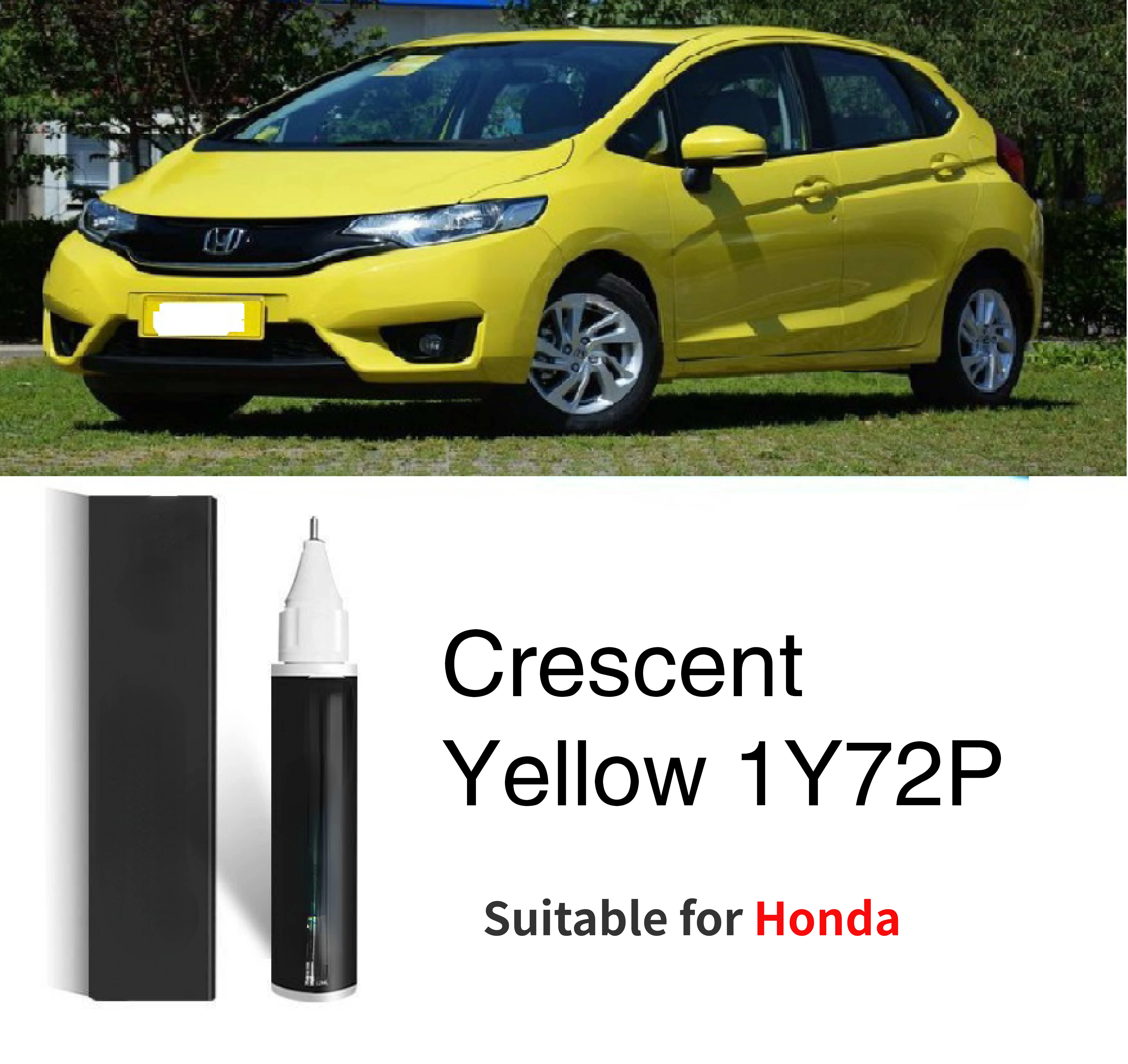 Suitable for Honda Yellow Touch-up paint Pen brush Civic CRV Crown XRV Fit Yellow Y72P Latin Y56 Shiny Yellow Y80P Orange YR576M