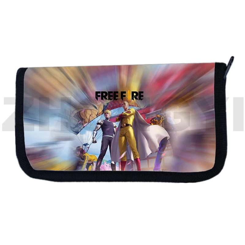 2022 New Free Fire Garena 3D Wallet Anime Gun Assault Purses and Bags Ladies Clutch Money Bag Quality Nylon Cash Bags Coin Purse