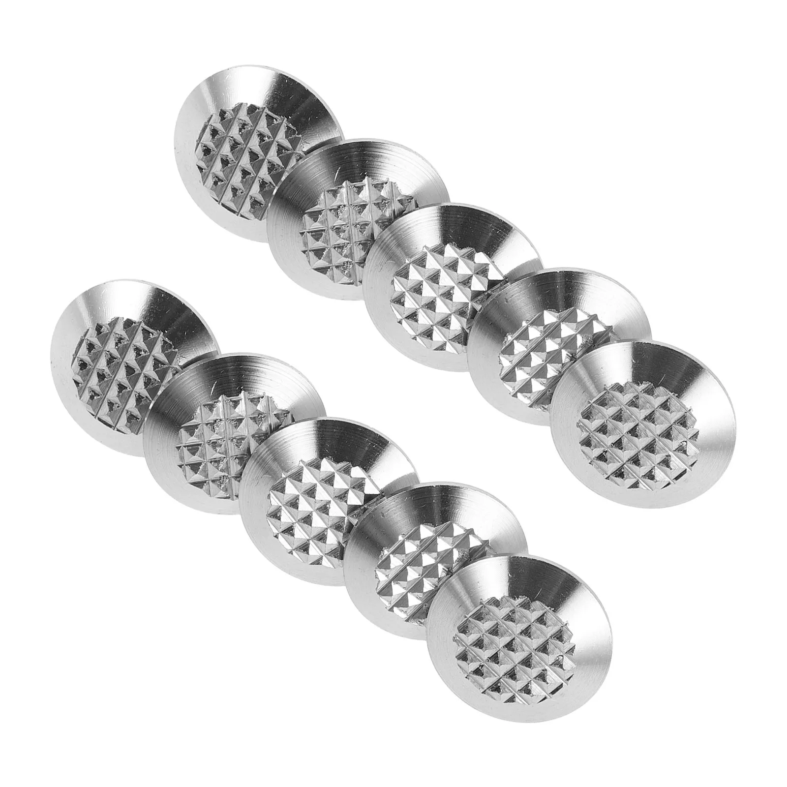 

10Pcs Premium Stainless Tactile Studs Blind Pathway Safety Indicators Sidewalk Metro Airport Pavement Tactile Paving Nails