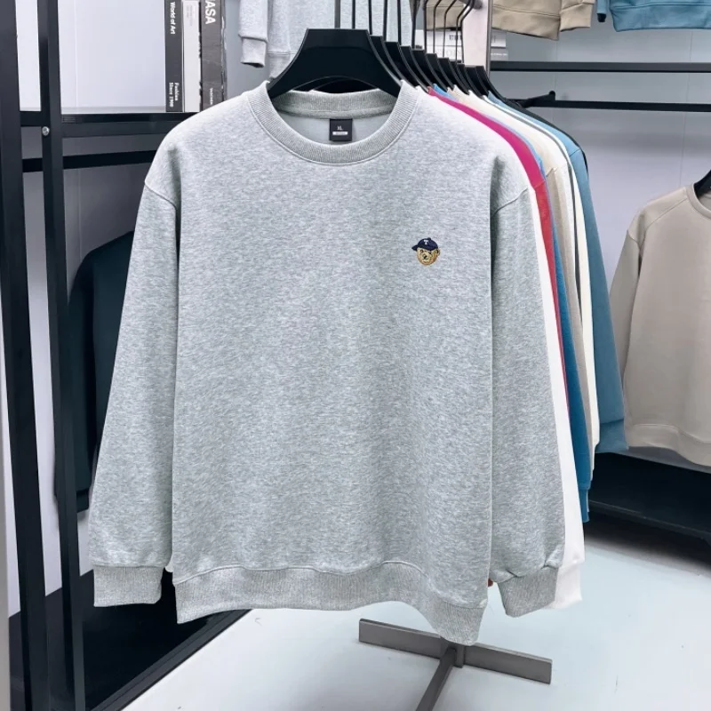 Hochwertiger neuer Trend: Herren-Sweatshirt mit Rundhalsausschnitt, leichte Luxusmarke, Herbst/Winter, weich, bequem, modisch, exquisite Stickerei, Pullover – Detail 17