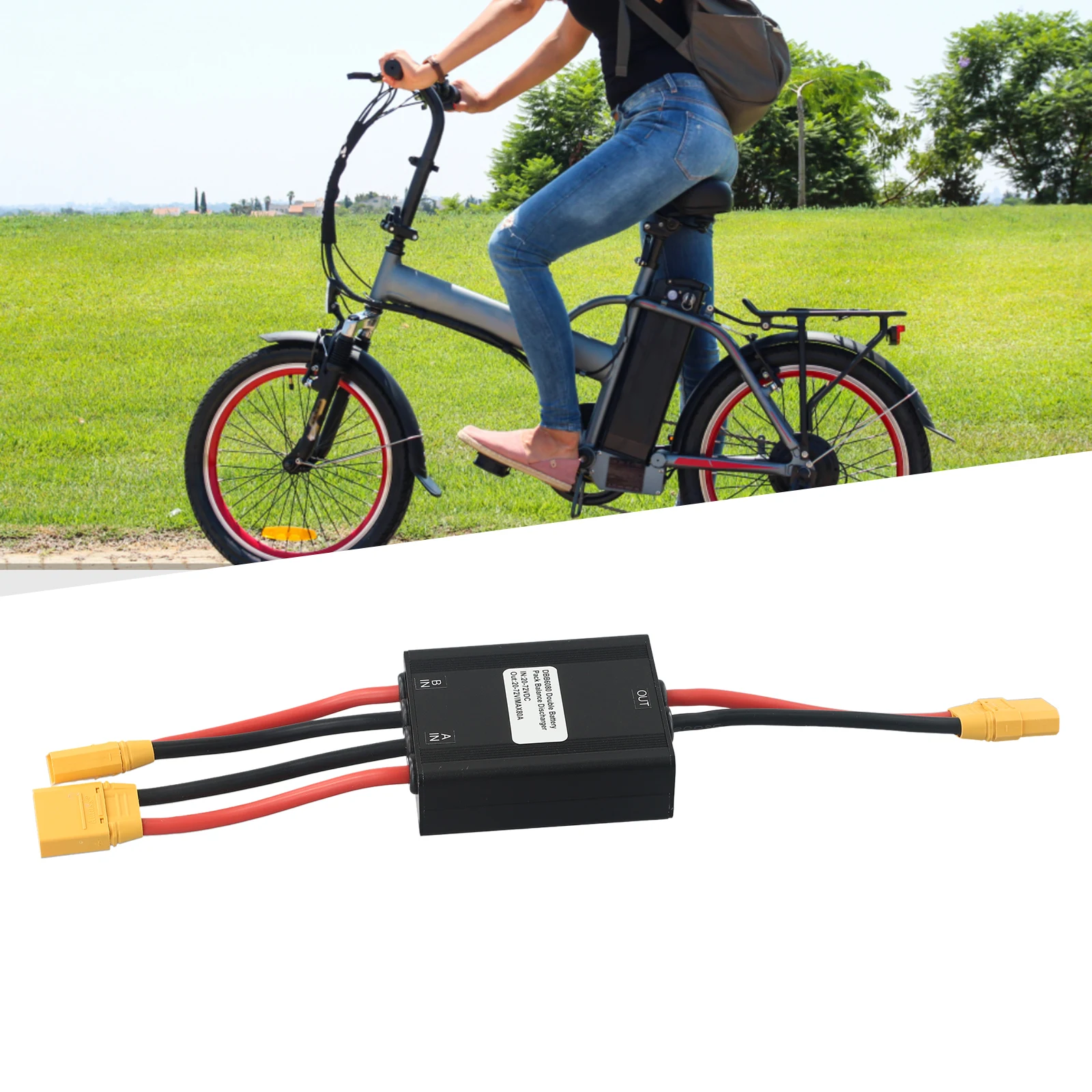 

Connection Adapte Ebike Dual Battery Increase Capacity 80A Parallel Module R Parallel Module Battery Connection Adapter*1