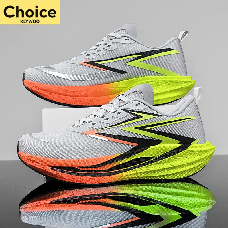 Sports Running Shoes Men Marathon Carbon Board Speciality Breathable Lightweight Womens Comfortable Athletic Profession Sneakers