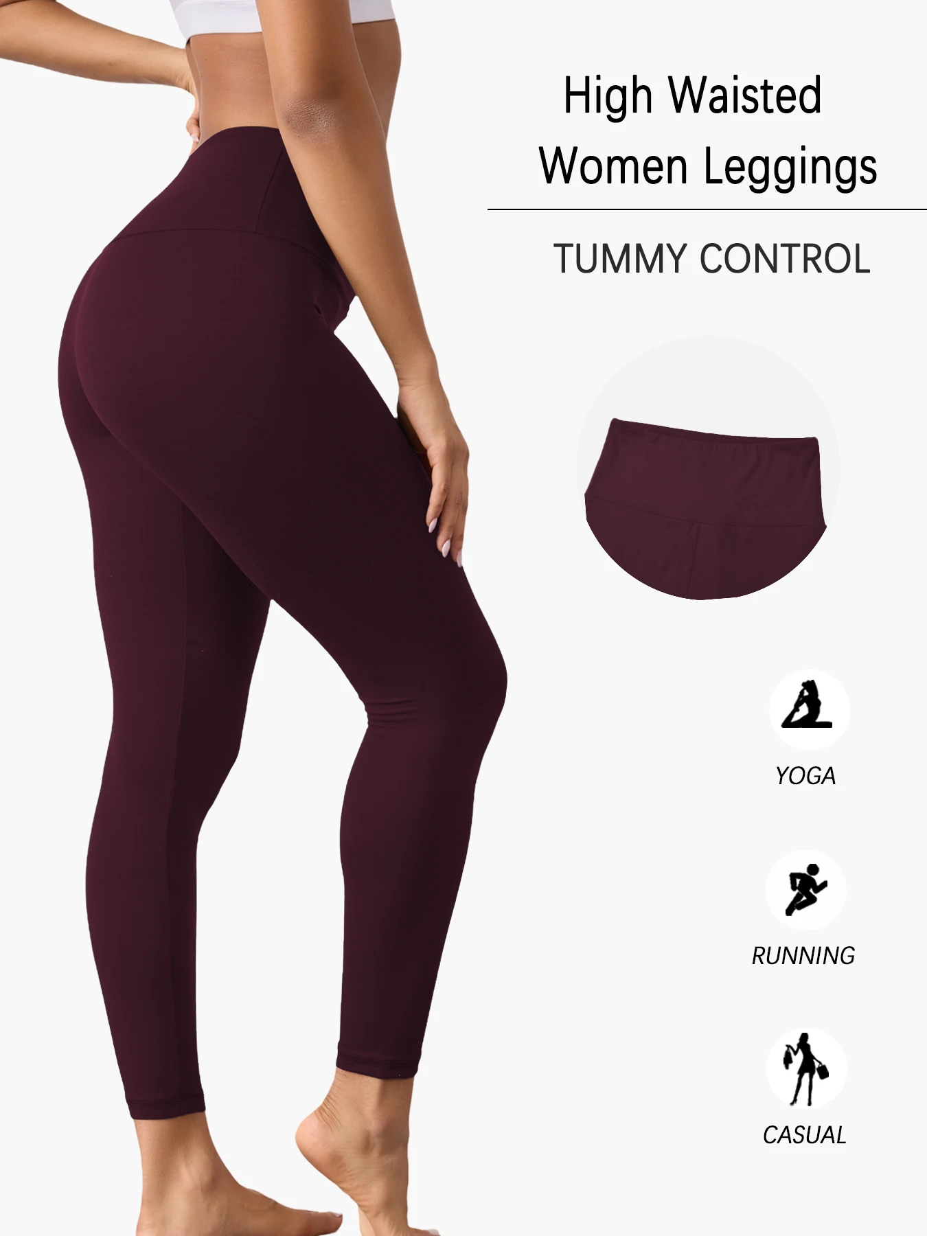 حجم كبير المرأة طماق فائقة النعومة عالية الخصر البطن التحكم تجريب اليوغا الجري الرياضية رفع الصالة الرياضية اللياقة البدنية طماق #2