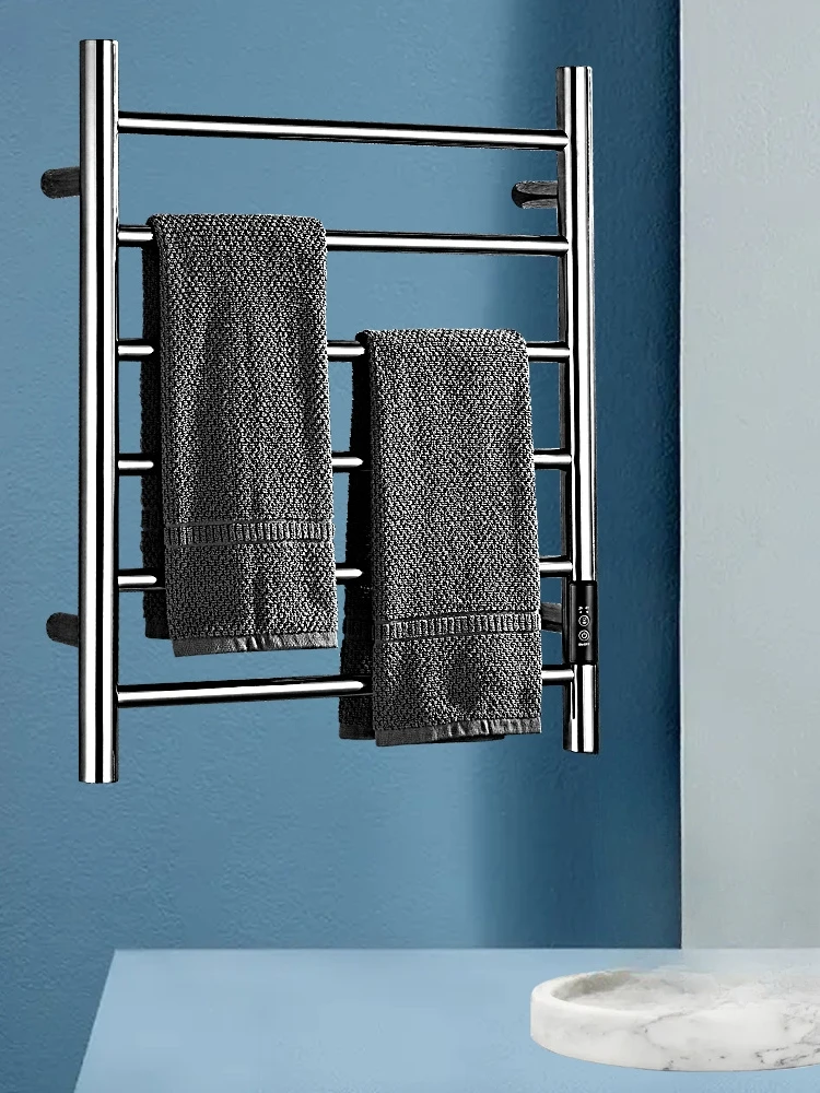 Intelligent temperature control carbon fiber bathroom electric towel rack stainless steel towel rack  constant temperature