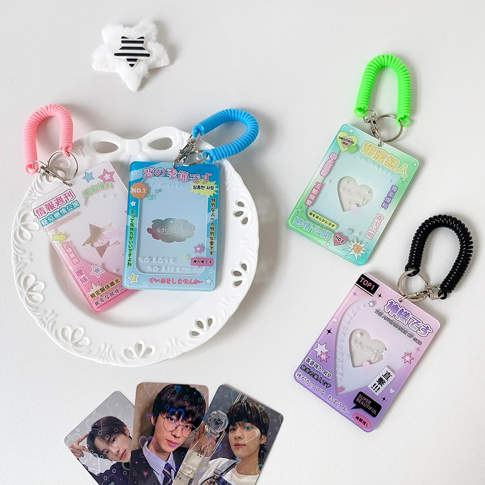 INS Style Arcryl Photo Card Holder Japanese Trendy Card Case for 3inch Photo K-Pop Idol Photo Goo Card Holder ID Card Protector