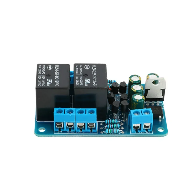 SOTAMIA Speaker Protection circuit Board DC with Dual Relays Start-up Delay DC Protection 15A For Home Theater Power Amplifier