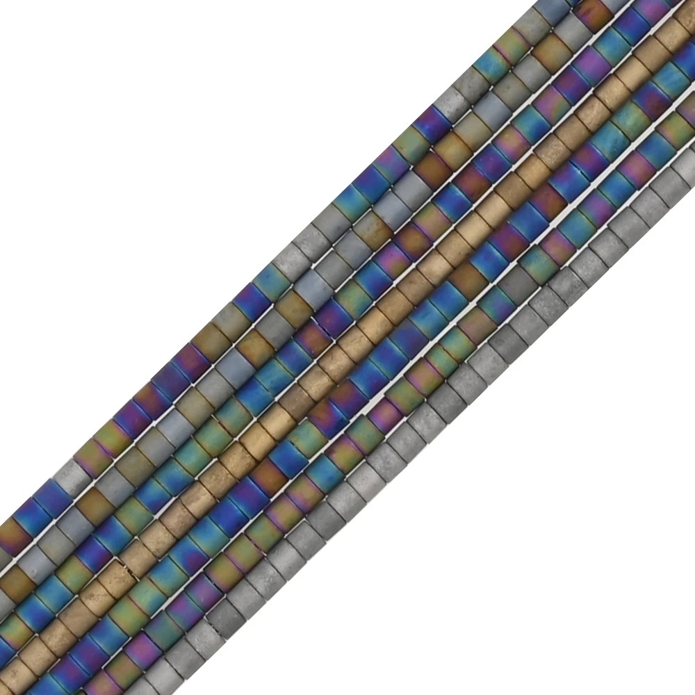 1.6mm Frosted Metallic Japanese Glass Beads 2000pcs/Pipe Small Craft Beads For Handmade Jewelry DIY Garment Accessories