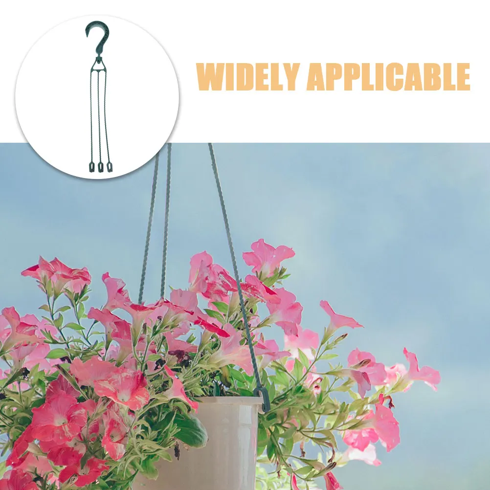 

10pcs Hanging Flowerpot Hooks 45cm Green Rotatable Plant Pot Hangers for Balcony Window Desk Room Garden Sturdy Practical Hooks