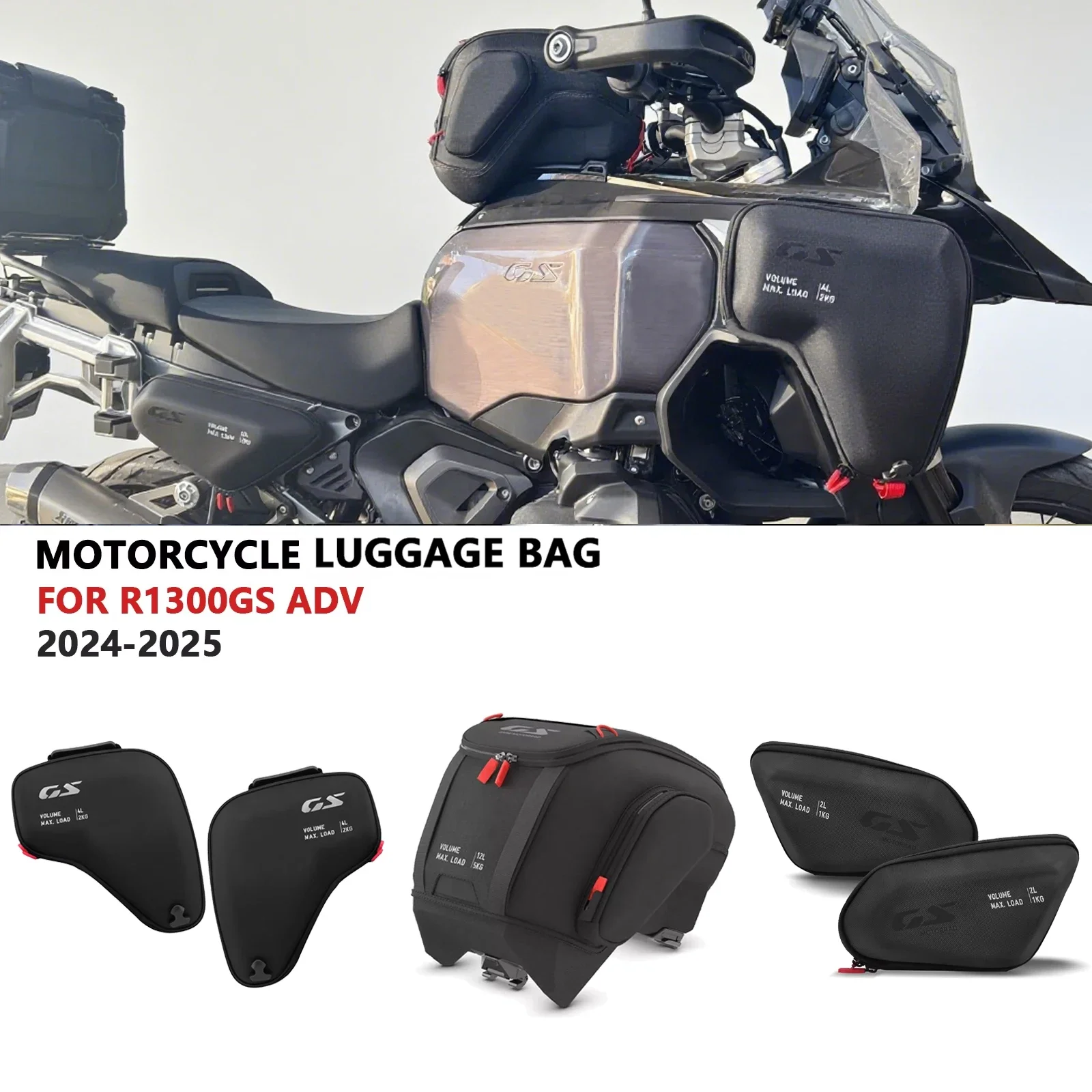 

For R1300GS Adventure R 1300 GSA R1300 GS ADV 2024 2025 Motorcycle Fuel Tank Bag Storage Package Bags Luggage Waterproof Bag