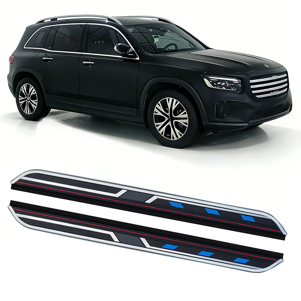 

2pcs Running Board fit for Mercedes Benz GLB X247 2020-2026 Side Step Nerf Bar pedal accessories (with brackets)