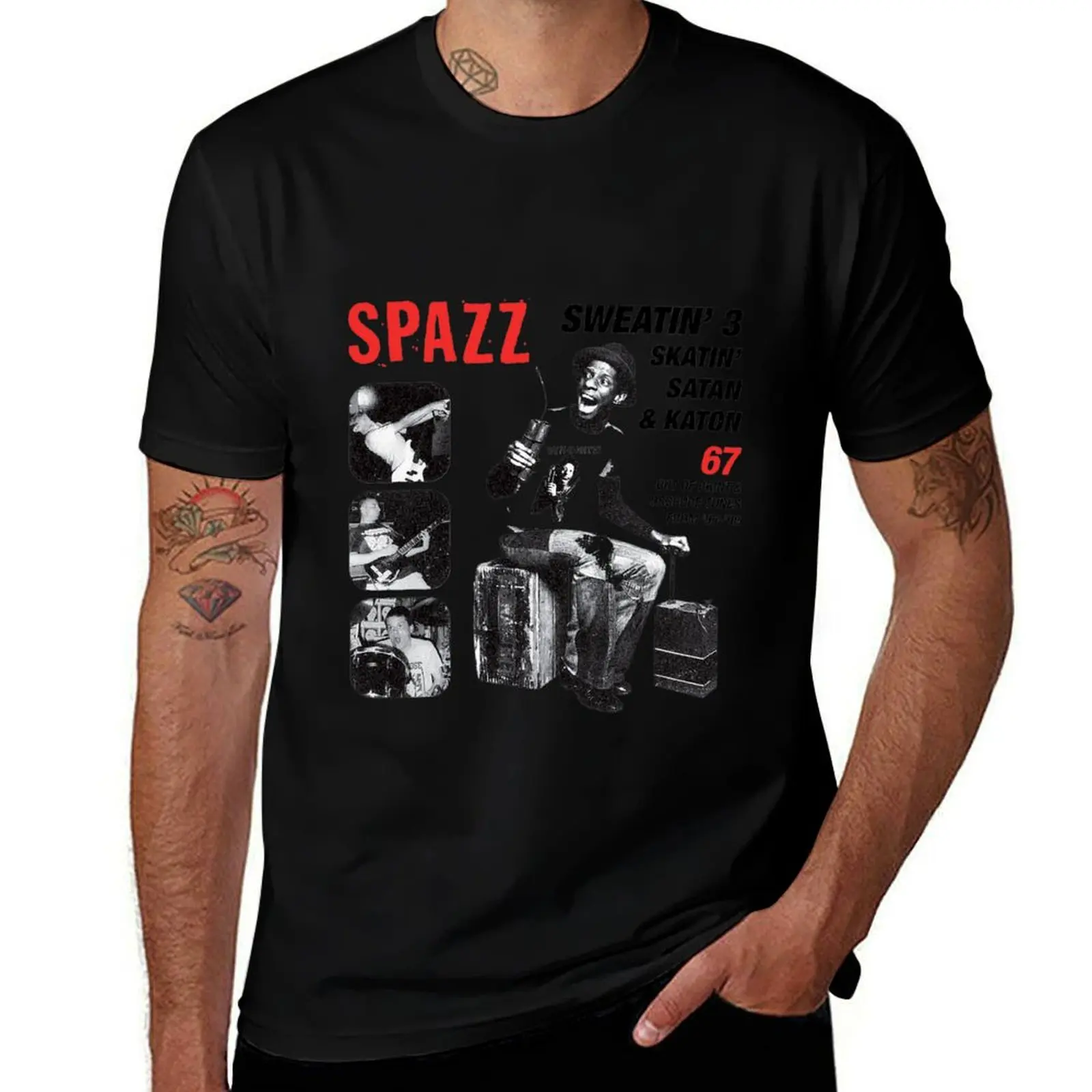 

Футболка SPAZZ, мужская роскошная хлопковая футболка, футболка высокого качества