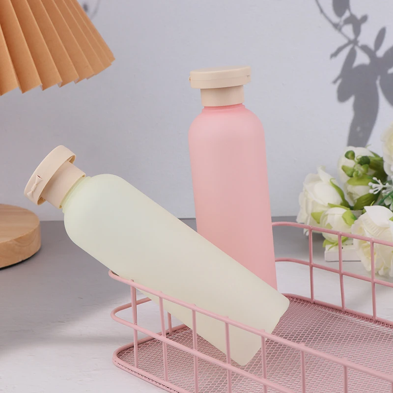 

200ML Plastic Shampoo Shower Gel Foaming Soap Dispensers Refillable Bottles Flip Lotion Bottles