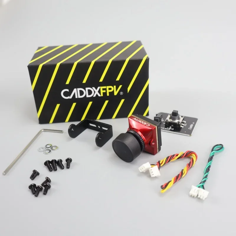 Caddx Ratel 2 ブラック V2 FPV カメラ Ratel2 2.1mm レンズ 16:9/4:3 NTSC/PAL 切り替え可能 交換レンズ付き マイクロ FPV カメラ ドローン