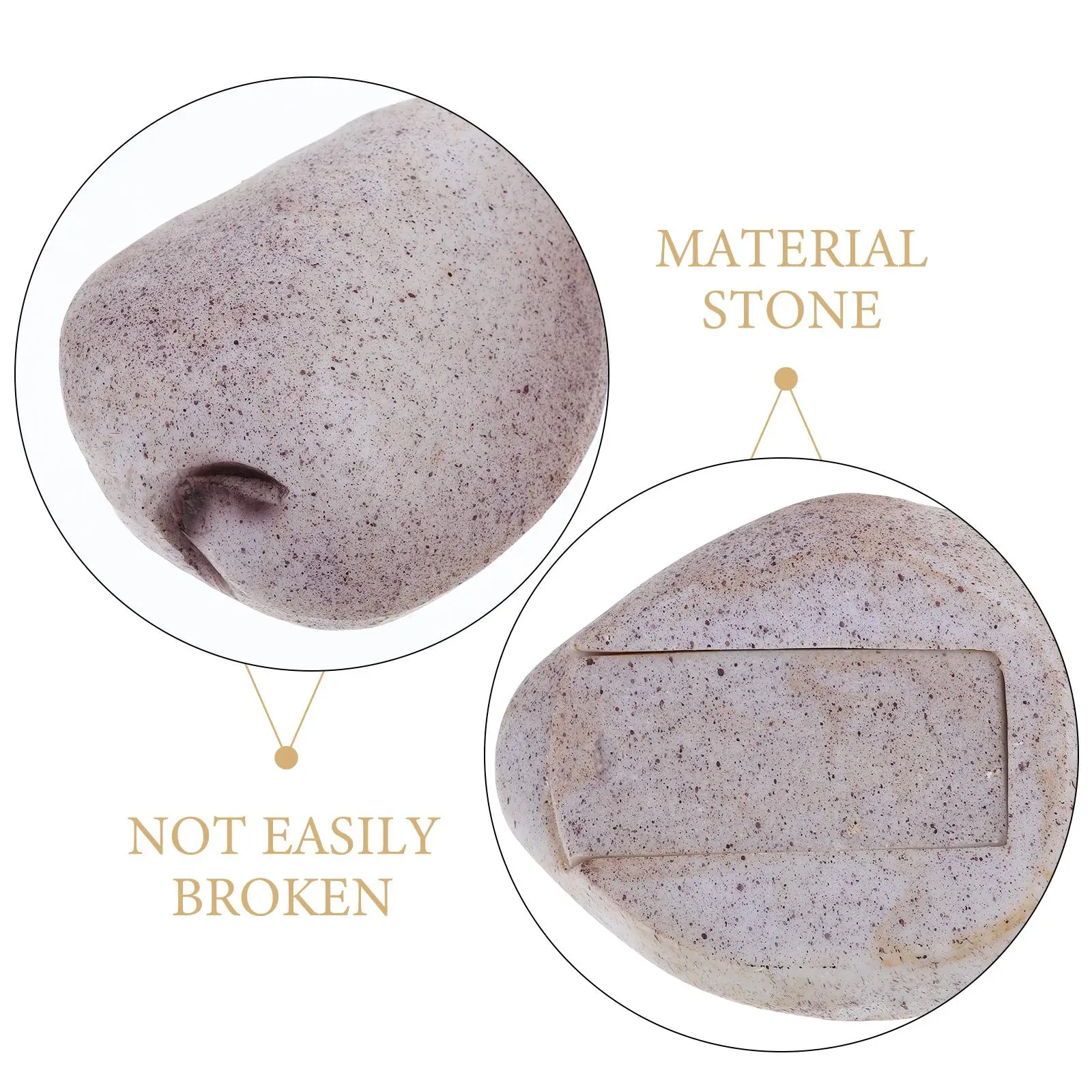 صندوق حجري مقلد، مادة راتينج عالية الواقعية، داخلي وخارجي، مفتاح تخزين مخفي، قطعة زخرفية، مفتاح آمن، صخري عملي