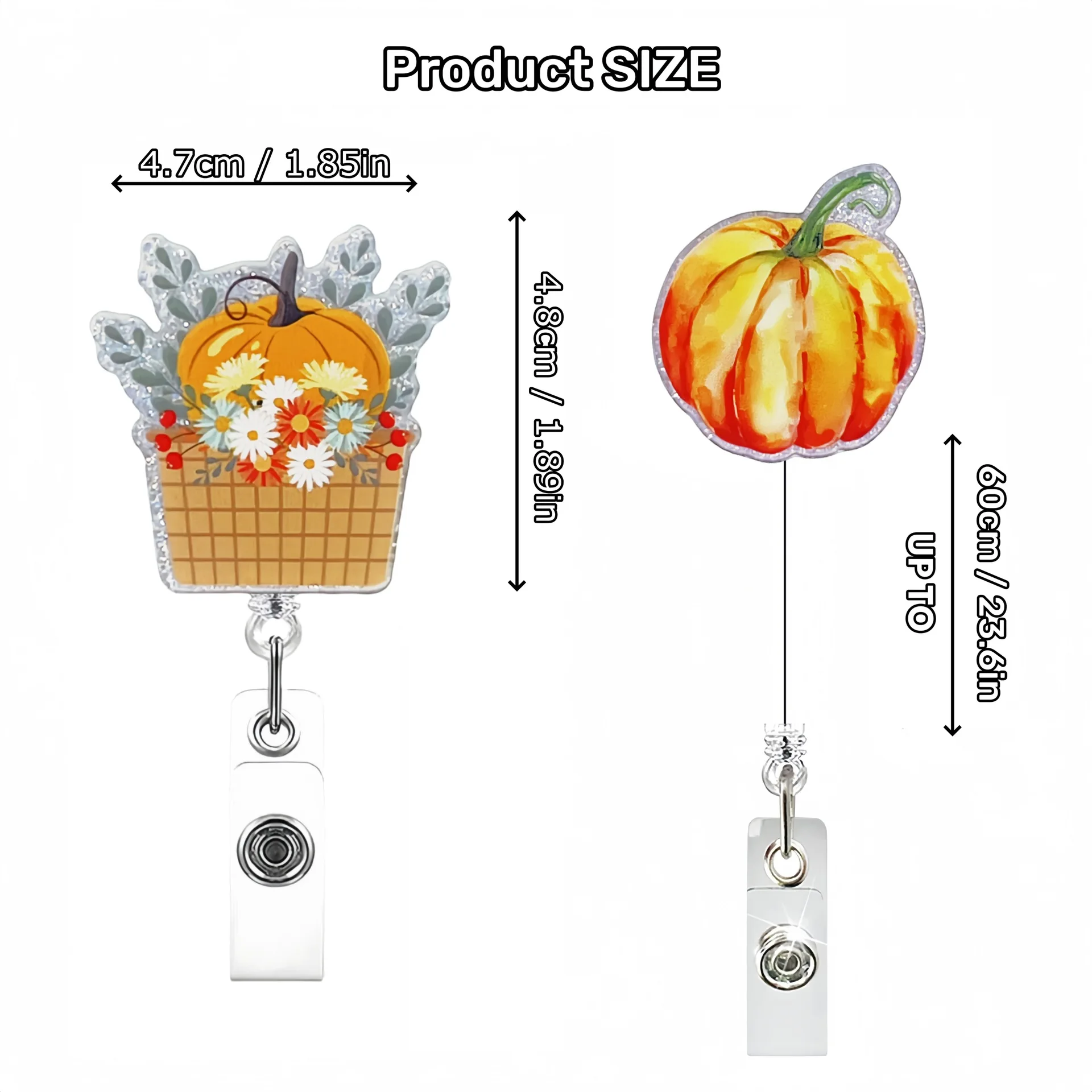 

Sunflower Badge Reel Stylish Halloween Badge Holder Retractable Badge Holder Reliable For Teachers Companies Exhibitions