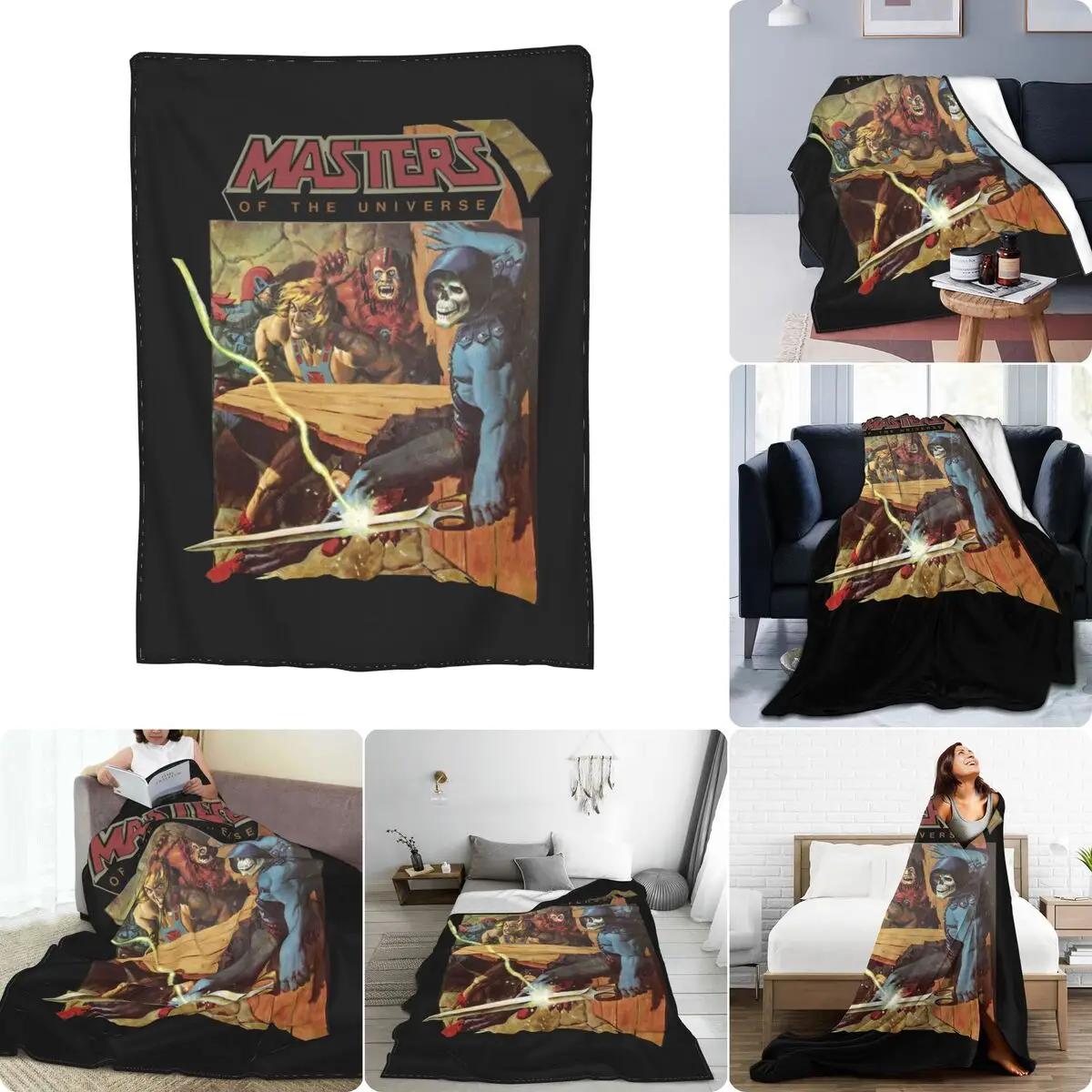 Masters Of The Universe Skeletor Beastman Stratos Motu Ultra-Soft Micro Fleece Blanket Velvet