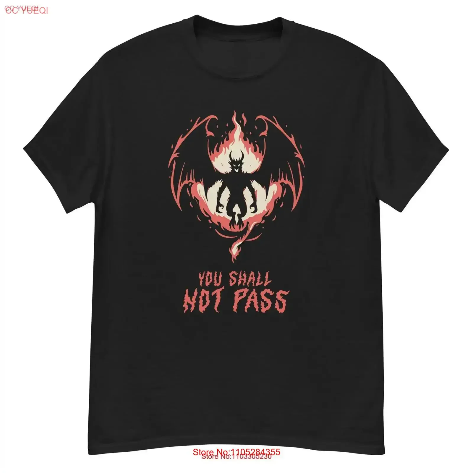 Balrog You Shall Not Pass T Shirt vintage Washed Slightly fashion Top For Everyday Wear Stylish Breathable Unisex Casual homme