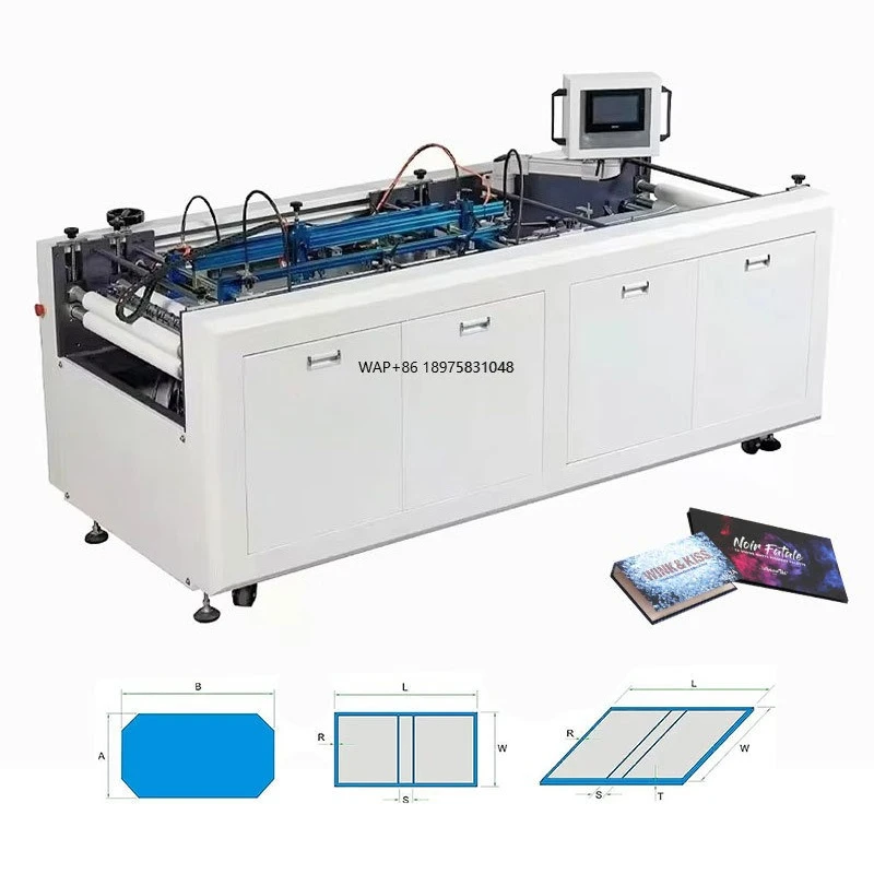 Automatic Hardcover Making Machine Easy Operation Book Cover Forming Machinery Collapsible Box Cover Making