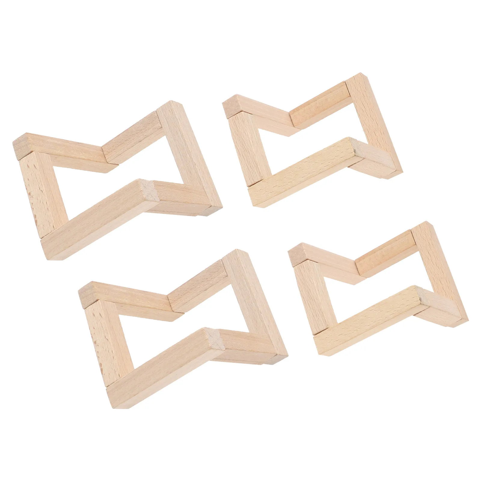 4Pcs Wooden Moon Lamp Bracket Sturdy 3D Printed Base for Kitchen Bedroom Restaurant Bar Decorative Light Holder