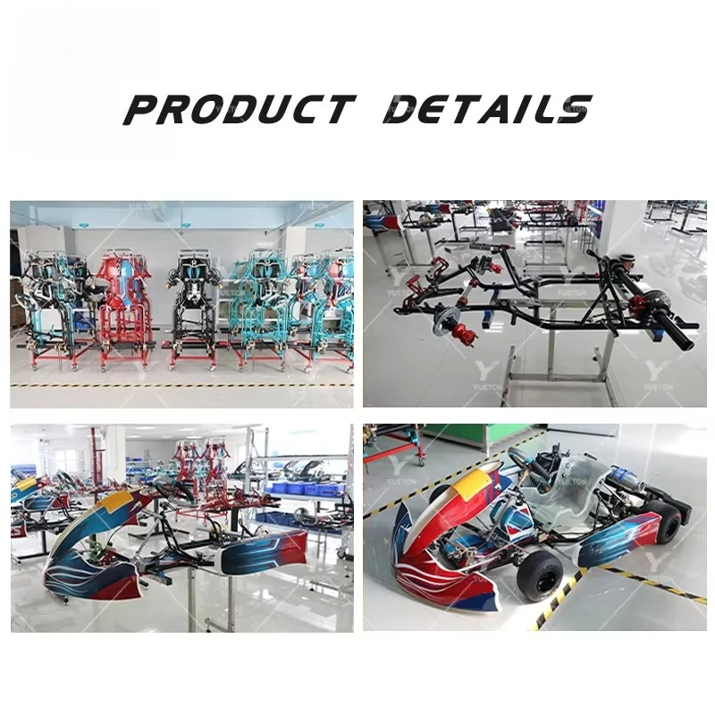 80km/h 225cc Gas Go Kart Outdoor 4 Stroke Petrol Racing Karting Car for Adult Kids