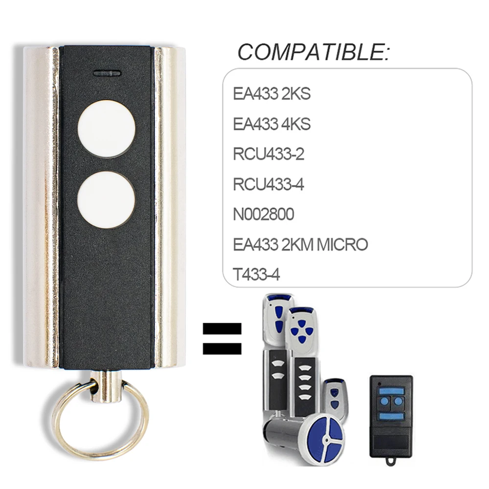 

100% for Normstahl / Crawford Standard Steel T433-4 RCU 2K 4K EA 433 2KS 4KS N002800 433MHz Rolling Code Garage Remote Control