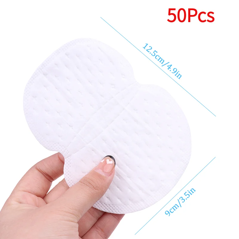 50Pcs Unisex Sweat Pads Summer Deodorants Underarm Anti Perspiration Sweat Pads Disposable Armpit Absorb Sweat Shield Pads.