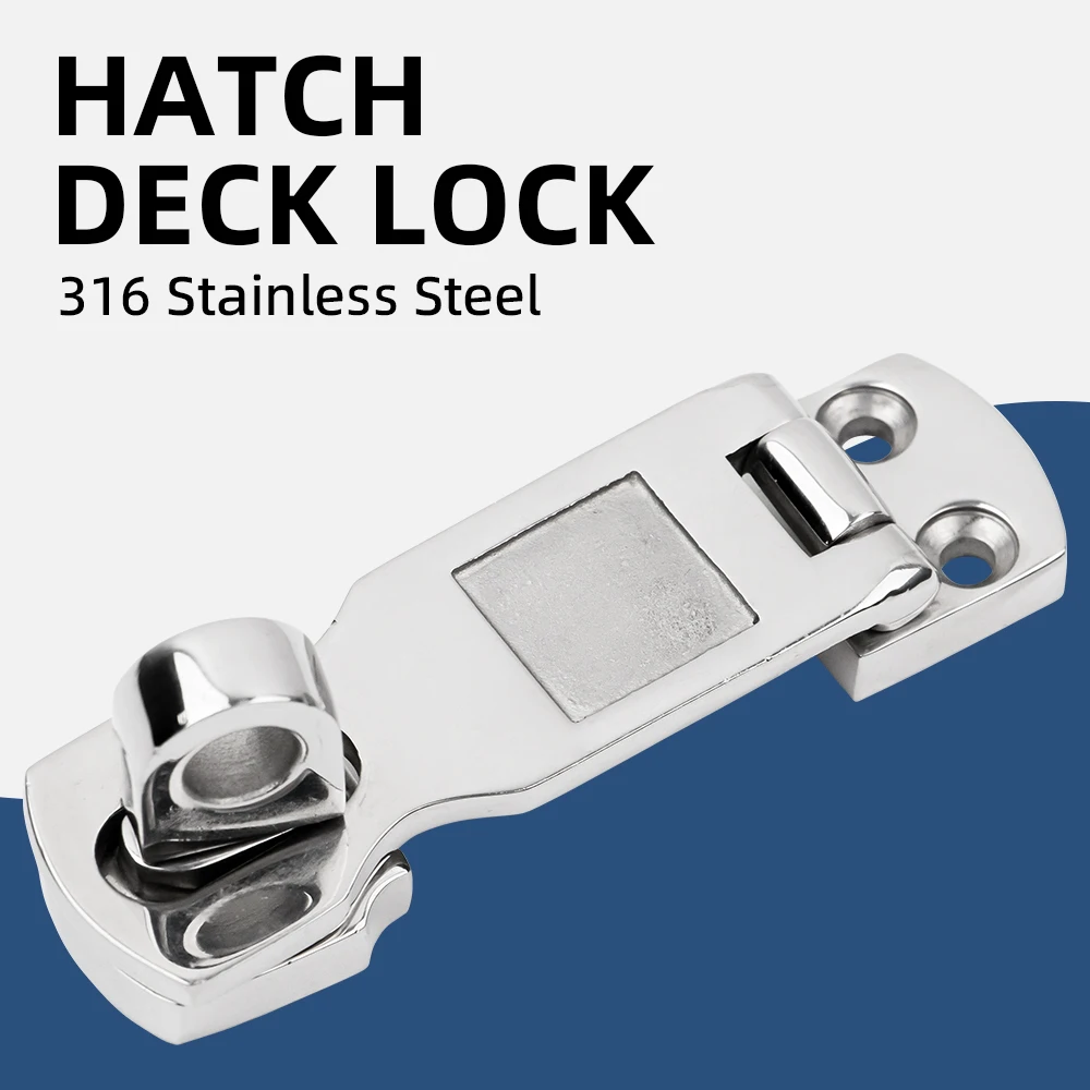 

1Pcs Anti-Rattle Latch Boat Locker Fastener Clamp 316 Stainless Steel Marine Locker Latch Boat Hooks Buckle Accessories