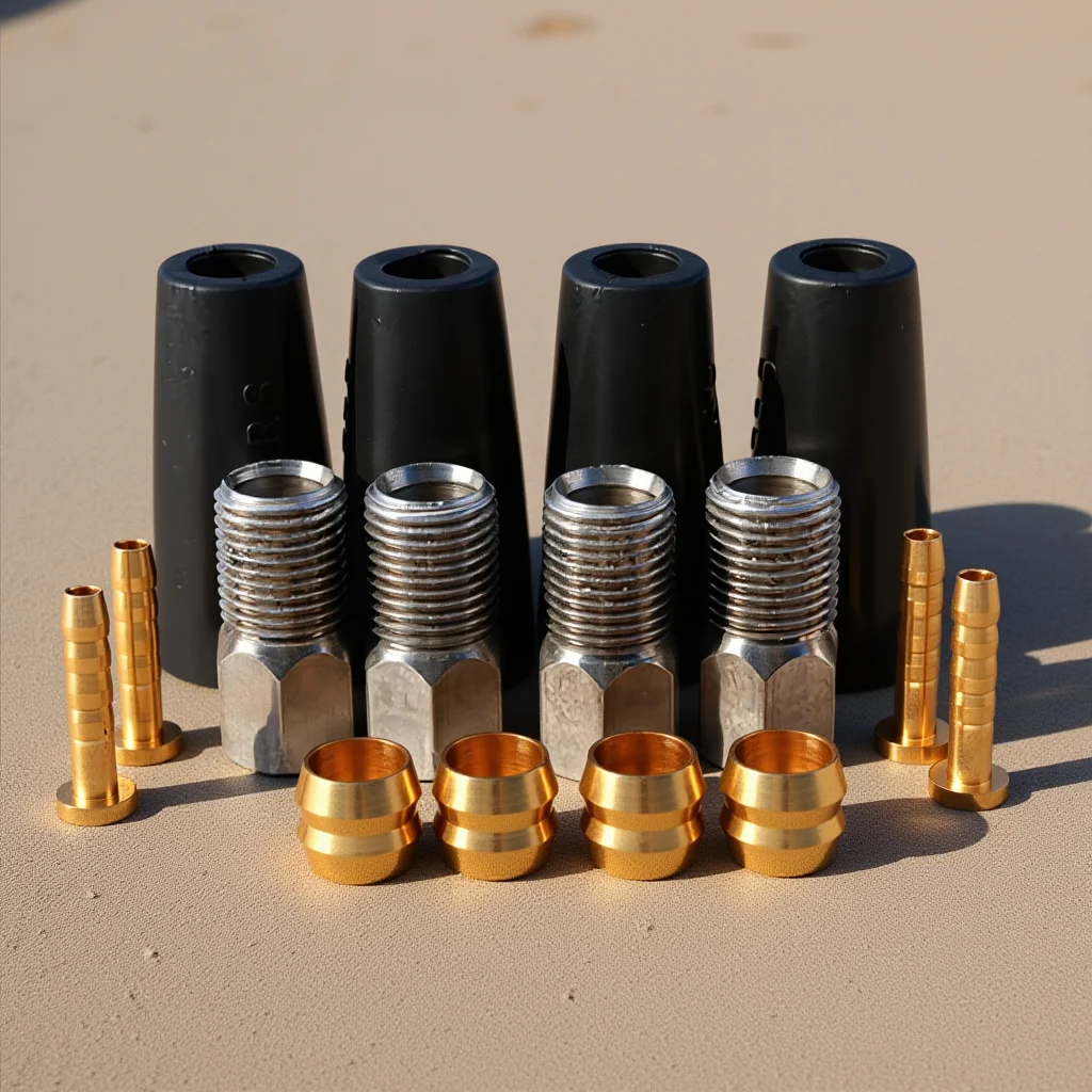 

Hydraulic Brake Oil Pressure Joint Set Copper Material Durable For Mountain Bike Repair Kit Bike Accessories