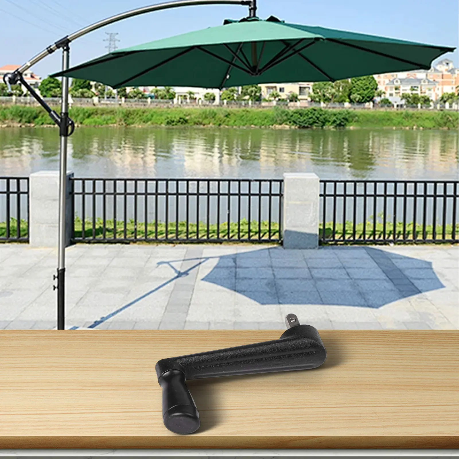 Easy Installation Handle Aluminum Crank Handle Long-lasting Use Versatile Use 2.2 Inches Wide 5.5 Inches Long Shake The Handle