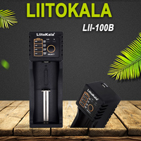 LiitoKala Lii-100B Lithium Battery Charger for 18650 26650 High Quality Fast Charging with USB Output Protection Features