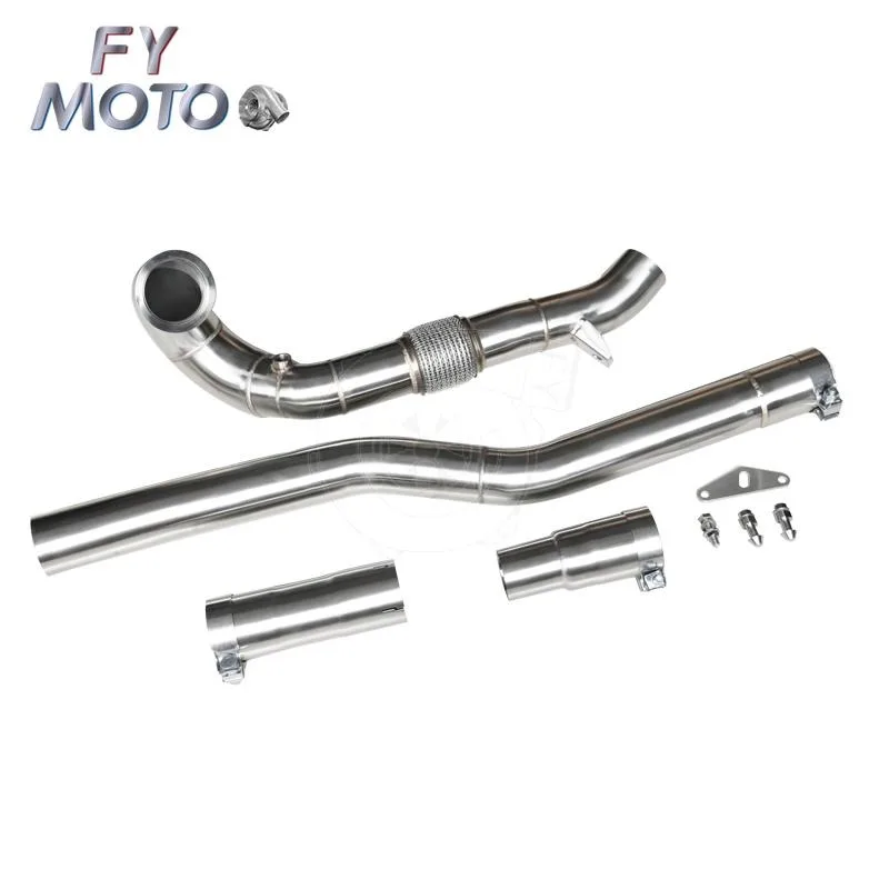 China Factory VW Mk7 Ea888 Catless Stainless Steel Exhaust Downpipe