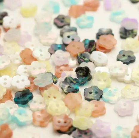 20pcs/lot Size:11mm Colorful flower resin two eyes resin Buttons Fashion Button Knitted cardigan decoration Sewing(SSA-4141)