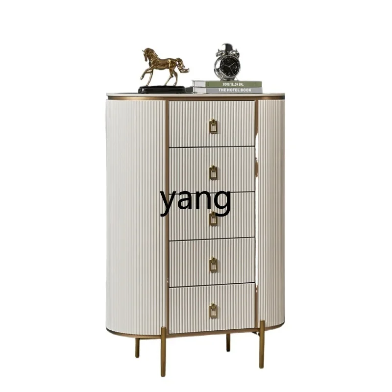 Lhh Marble Chest of Drawers Magic Simple Series Sideboard Cabinet Living Room Entrance Hallway Shoe Cabinet