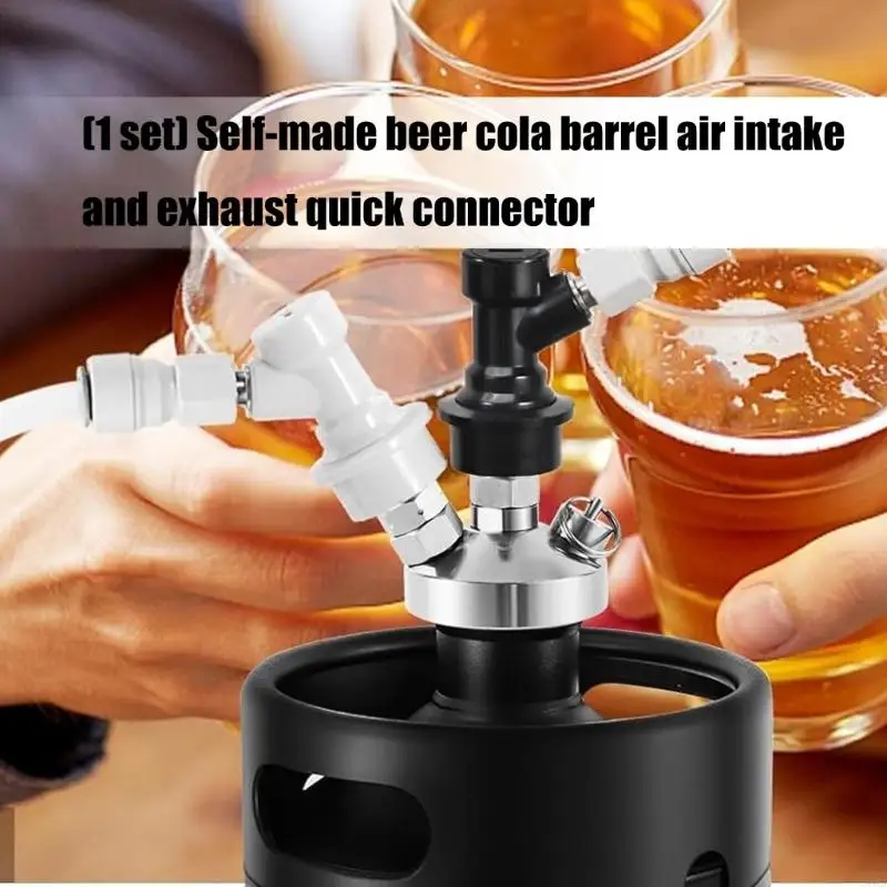 

Пивные бочонки для домашнего пивоварения Быстросъемные фитинги Нержавеющая сталь ABS Прочная конструкция Устойчивость к коррозии