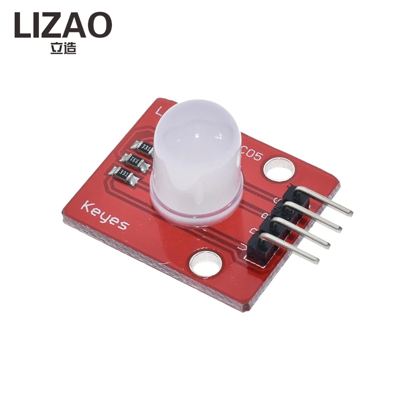 LIZAO 10mm Full Color RGB LED Module, 140C5 Electronic Building Blocks Light Board for Arduino DIY Starter Kit