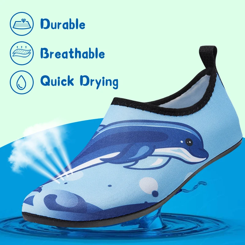 Kinder Wasser Strand Schuhe Schwimmen Barfuß Mädchen Schnell Trocknende Aqua Schuhe Junge Farbe Licht Weiche Slipper Schnorcheln Schwimmen Socken – Detail 9