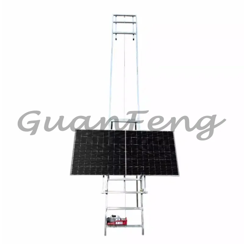 Solar panel escalator Electric hoist Electric escalator
