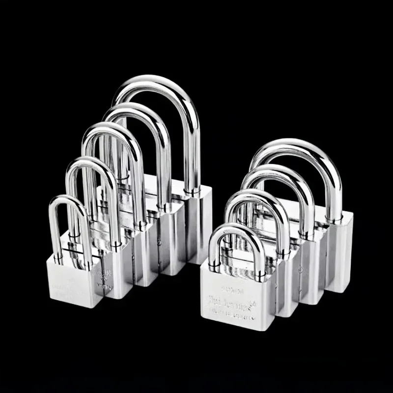 Цельный навесной замок из нержавеющей стали с длинным и коротким лучом, водонепроницаемый и устойчивый к ржавчине, не высыхающий дверной замок, внешний замок для железной двери
