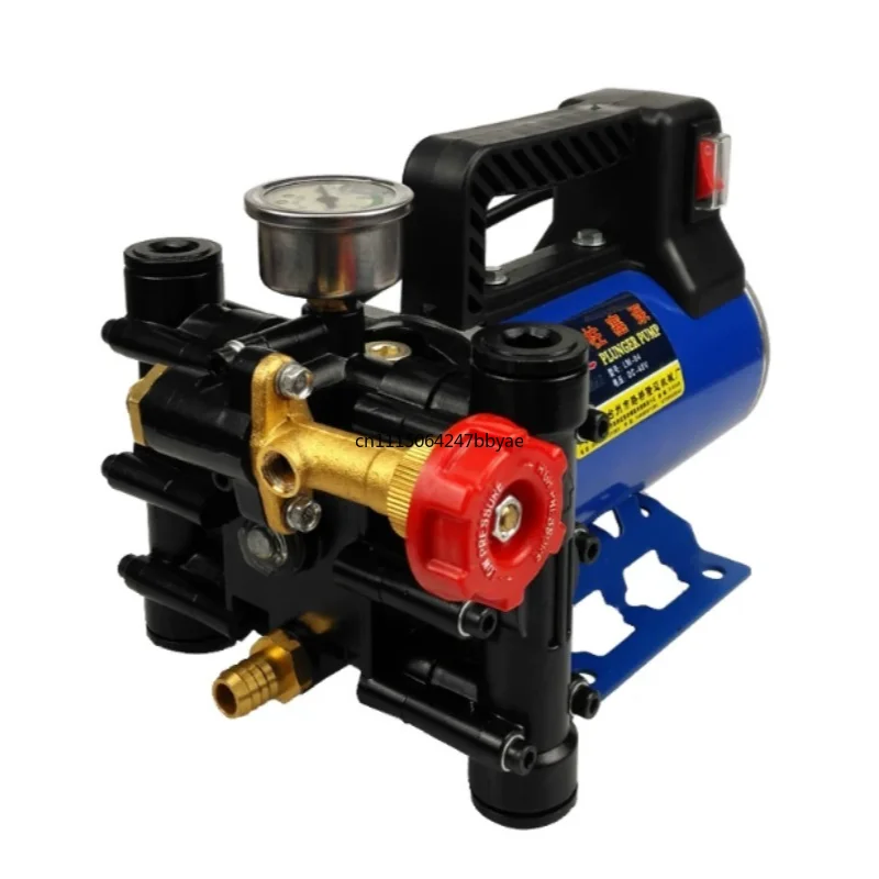 For 12V/48V/220V Agricultural High Pressure Double‑Cylinder Piston Pump Sprayer for Pesticide Spraying Watering Car Washing