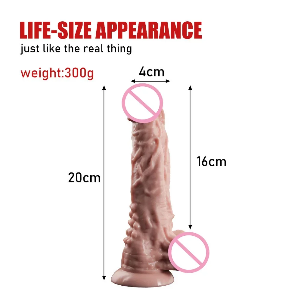 Realistic dildo Big penis with suction cup Soft skin feels G spot dildo sex toys for women Suitable for female masturbation|Dild