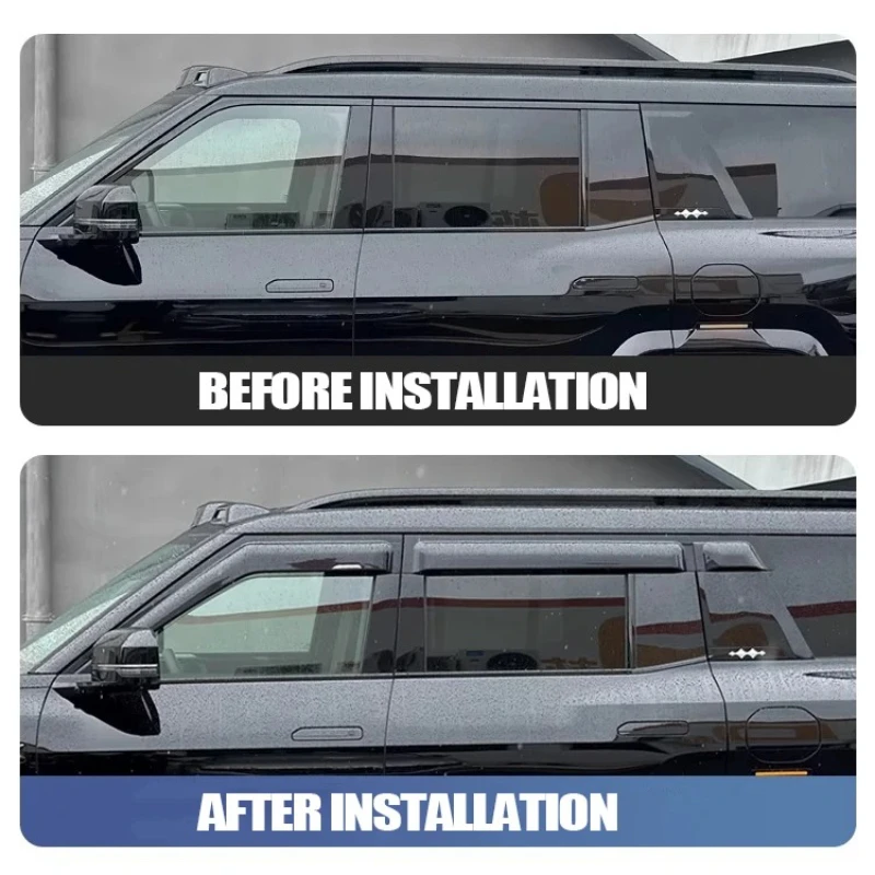 Sun Rain Shelter Weather For BYD Leopard 8 Upgraded Thickened Widened Off-Road Rain Guard Trim Frame Sticker Accessories