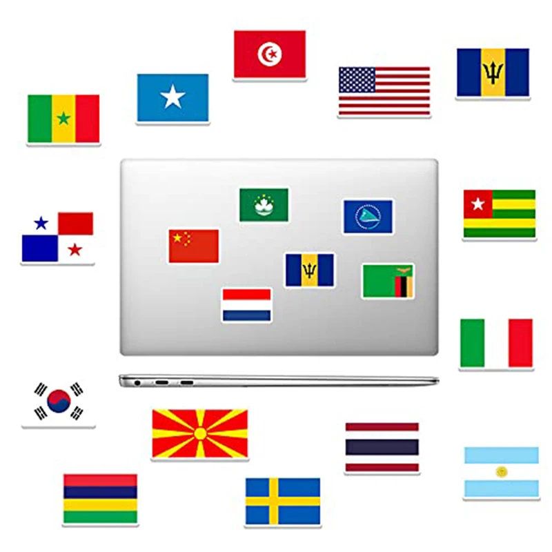 105 ورقة/مجموعة ملصقات سلسلة العلم الوطني ألعاب كرتونية حقيبة كمبيوتر محمول جيتار سكيت ملصقات تزيين شخصية TMZ #3